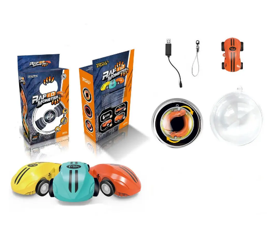 Машинка в кулі Rapid Monster ∙ Інтерактивна дитяча іграшка Машинка – спіннер USB - мініатюра 4