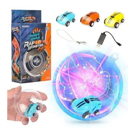 Машинка в кулі Rapid Monster ∙ Інтерактивна дитяча іграшка Машинка – спіннер USB - мініатюра 5