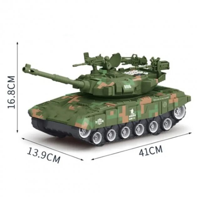 Танк - скарбничка DEPOSIT TANK FACE RECOGNATION ∙ Сейф у вигляді танка для купюр та монет з кодовим замком - мініатюра 3