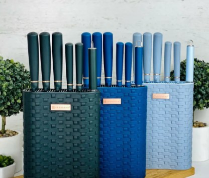 Набір кухонних ножів EDENBERG EB-11028, 5 предметів у підставці-колоді - мініатюра 3