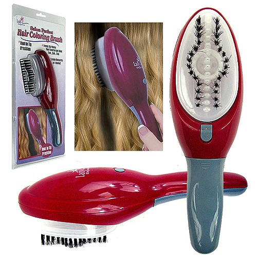Щітка для самостійного фарбування волосся Hair Coloring Brush ∙ Розчіска – стайлер із резервуаром для фарби - мініатюра 4