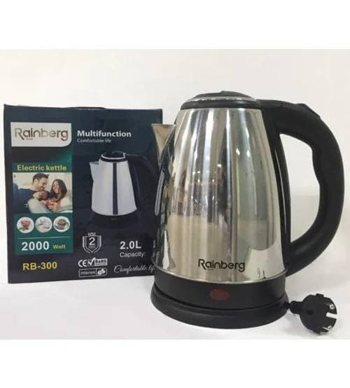 Електрочайник Rainberg RB-804 дисковий чайник з нержавіючої сталі, 2 л ∙ 2000 Вт - мініатюра 2