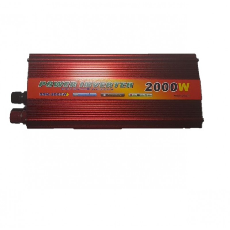 Інвертор перетворювач напруги Power Inverter 12-220V, 2000W - мініатюра 2