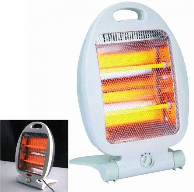 Кварцовий обігрівач RAF R1190 Електричний інфрачервоний портативний обігрівач QUARTZ HEATER, 800Вт - мініатюра 2