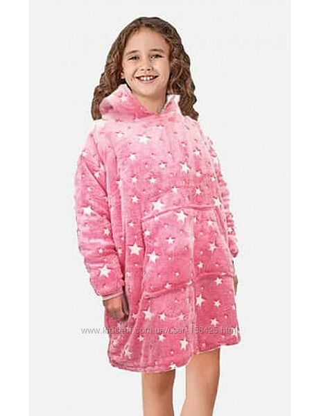 Дитяче худи Stars Dream, що світиться в темряві ∙ Люмінесцентний плед – толстовка з капюшоном - мініатюра 2