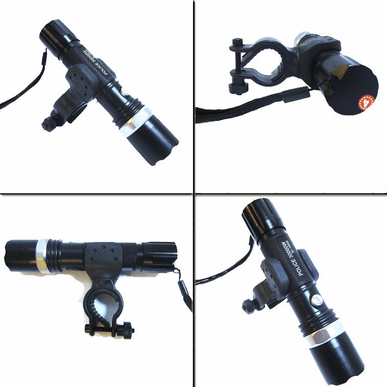 Потужний надяскравий велосипедний тактичний ліхтарик Bailong Police BL-8628 з велокріпленням у комплекті ∙ Живлення від вбудованого акумулятора / батарейок - мініатюра 4