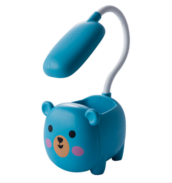 Дитяча настільна акумуляторна лампа Quite Light EL-2177 ∙ Портативний бездротовий USB світильник з органайзером для зберігання приладдя ∙ 3 режими свічення - мініатюра 4