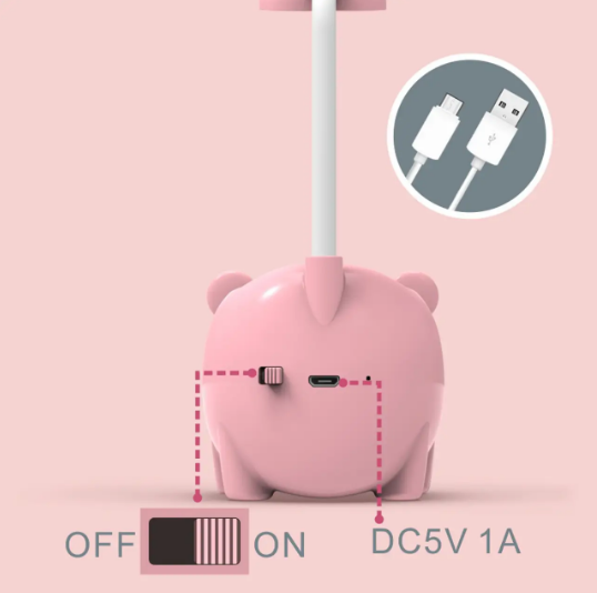 Дитяча настільна акумуляторна лампа Quite Light EL-2177 ∙ Портативний бездротовий USB світильник з органайзером для зберігання приладдя ∙ 3 режими свічення - мініатюра 5