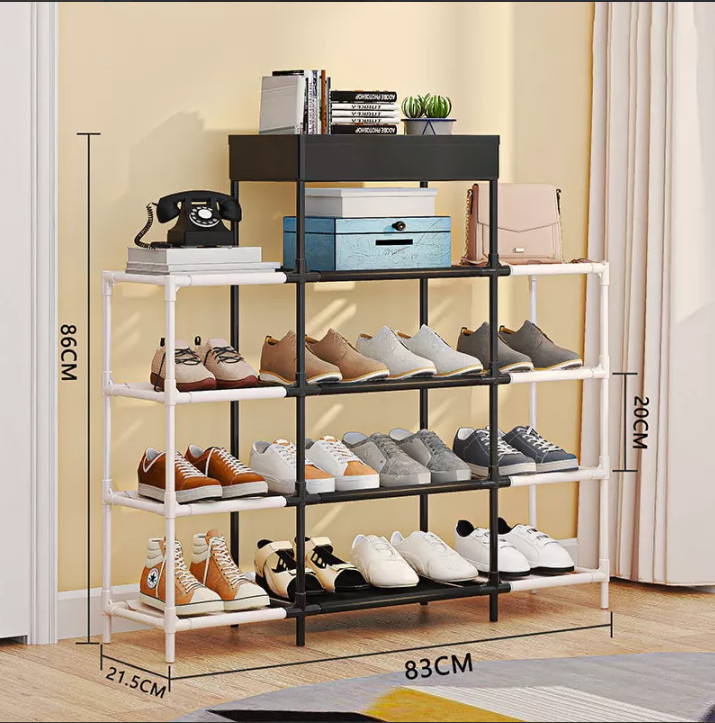 Багатофункціональна полиця - органайзер для взуття ∙ Стелаж – трансформер на 16 пар взуття - мініатюра 6
