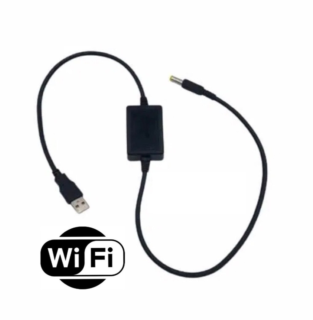 Кабель живлення для роутера / модему USB-DC 12V Перехідник перетворювач живлення USB 5V to DC 12V - мініатюра 3