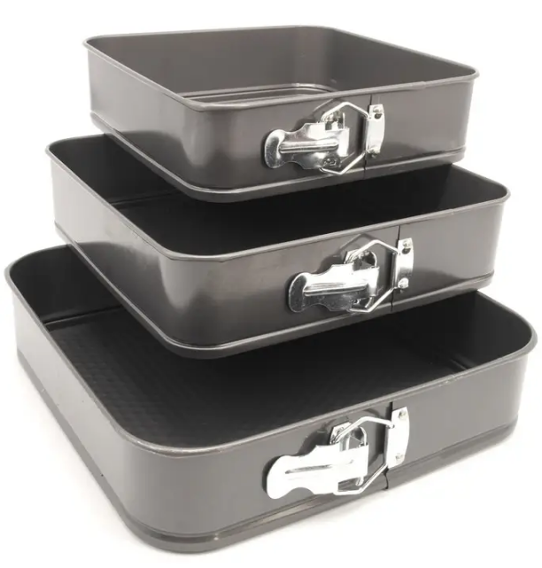 Форми для випікання UNIQUE UN-1704 ∙ Набір квадратних форм для духовки, 3 шт. 22/24/26см - мініатюра 3