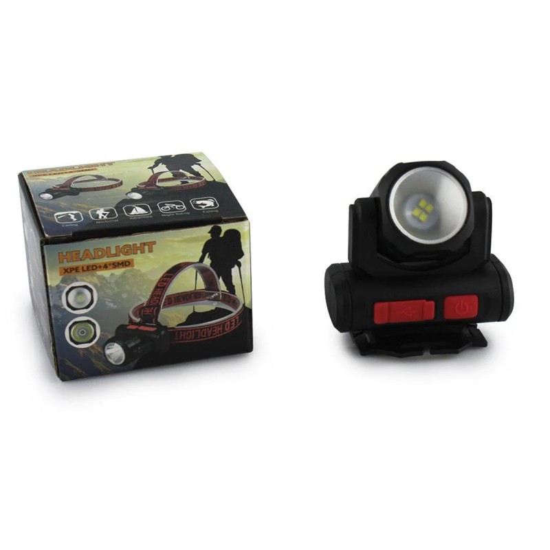 Ліхтарик налобний BAILONG BL-2001 Акумуляторний ліхтарик ∙ USB зарядка - мініатюра 2