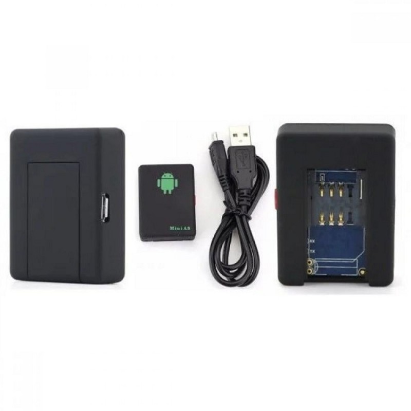 GSM трекер Tracker Mini A8 з прослуховуванням для дому / автомобіля ∙ Маячок - трекінг для відстеження дітей, собак - мініатюра 3