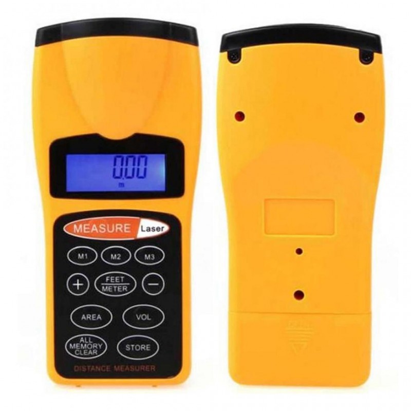 Лазерний далекомір TEST DISTANCE 3007 ∙ Ультразвукова будівельна рулетка – лінійка із вбудованим термометром - мініатюра 3
