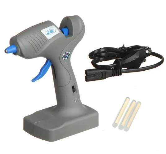 Пістолет для силіконового клею S 609 ∙ Клейовий термопістолет від мережі 220v / від батарейок - мініатюра 2
