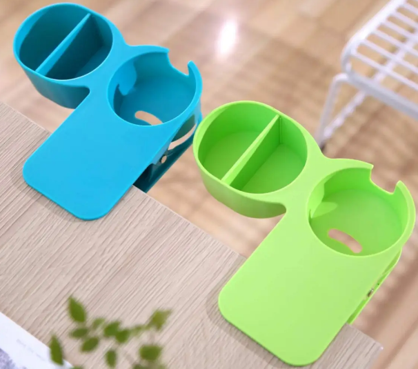 Підстаканник на прищіпці Clip On Table Cup Holder ∙ Портативний підвісний органайзер – тримач напоїв та аксесуарів - мініатюра 4