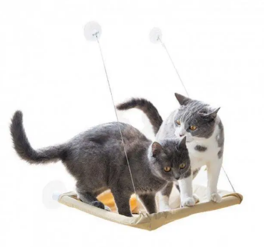 Підвісна лежанка - гамак для котів Window Mounted Cat Bed - мініатюра 5