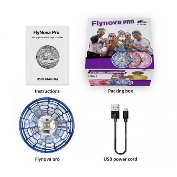 Літаюча куля Flynova PRO Спіннер - бумеранг з LED підсвіткою - мініатюра 4