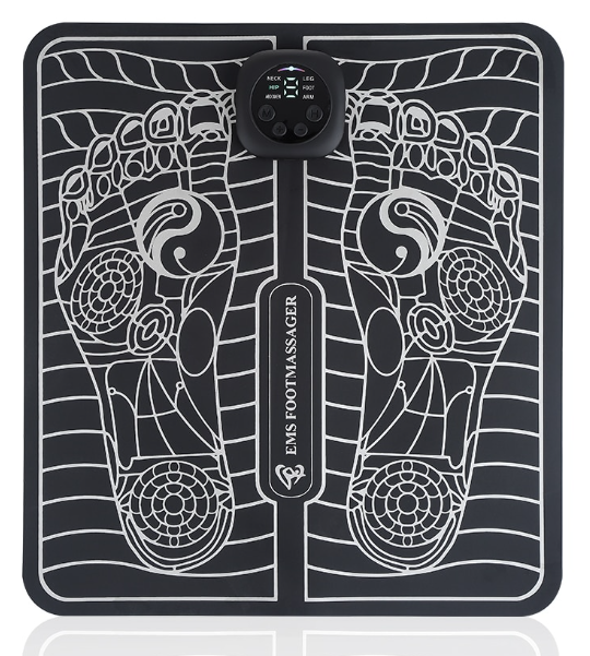 Електричний масажний килимок для ніг EMS Акупунктурний масажер для ступней