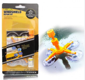 Комплект для ремонту лобового скла Windshield ∙ Ремкомплект для видалення сколів та тріщин скла - мініатюра 4