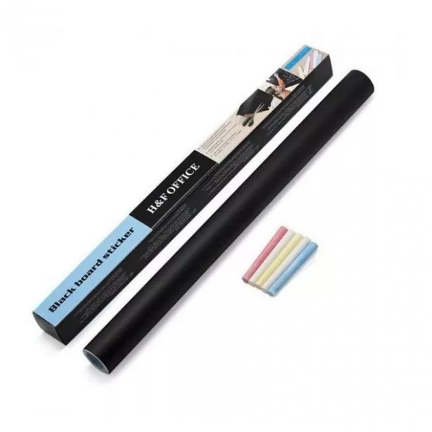 Самоклеюча плівка – дошка для малювання крейдою Black Board Sticker, 200х45 см - мініатюра 2