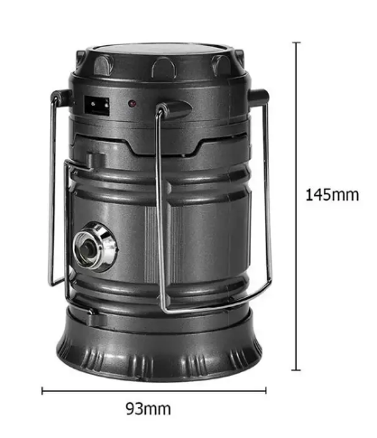 Ліхтар для кемпінгу на сонячній батареї MH-5800T LED лампа із вбудованим акумулятором - мініатюра 4