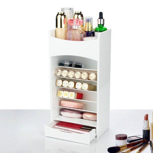Настільний органайзер Cosmake Lipstick And Nail Polish Organizer Міні-стелаж з поличками для помад, лаків та косметики