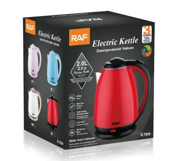 Електрочайник RAF R7838 ∙ Чайник електричний, 2 л ∙ 2000Вт - мініатюра 6