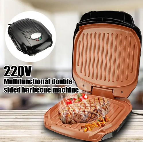 Гриль контактний притискний RAF R522 ∙ Електрогриль з антипригарним покриттям, 1200Вт - мініатюра 3