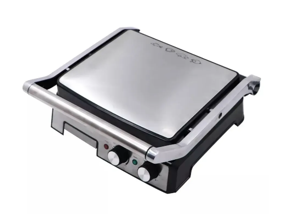 Контактний притискний гриль BITEK 2681 Електричний гриль з антипригарним покриттям, регулятором температури та таймером, 2800Вт - мініатюра 2