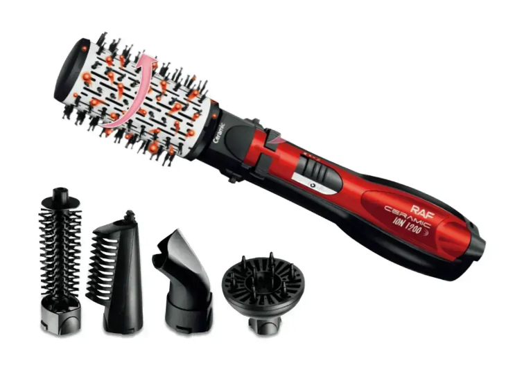 Фен-щітка для волосся Rotative Brush RAF R416 ∙ Брашинг для укладання волосся з насадками 5 в 1, 1200Вт - мініатюра 5
