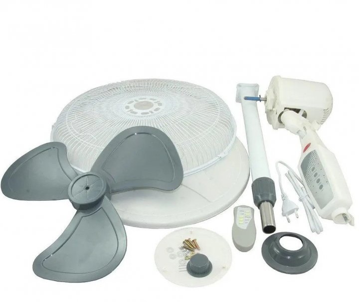 Підлоговий вентилятор з пультом WX-1608R 16", 40W - мініатюра 3