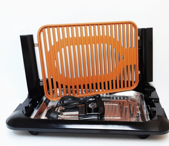 Електричний бездимний лист - деко для гриля UTM JE-S37 ∙ Домашній настільний електрогриль, 3000 Вт - мініатюра 2