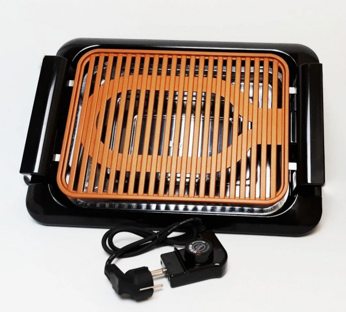 Електричний бездимний лист - деко для гриля UTM JE-S37 ∙ Домашній настільний електрогриль, 3000 Вт - мініатюра 3