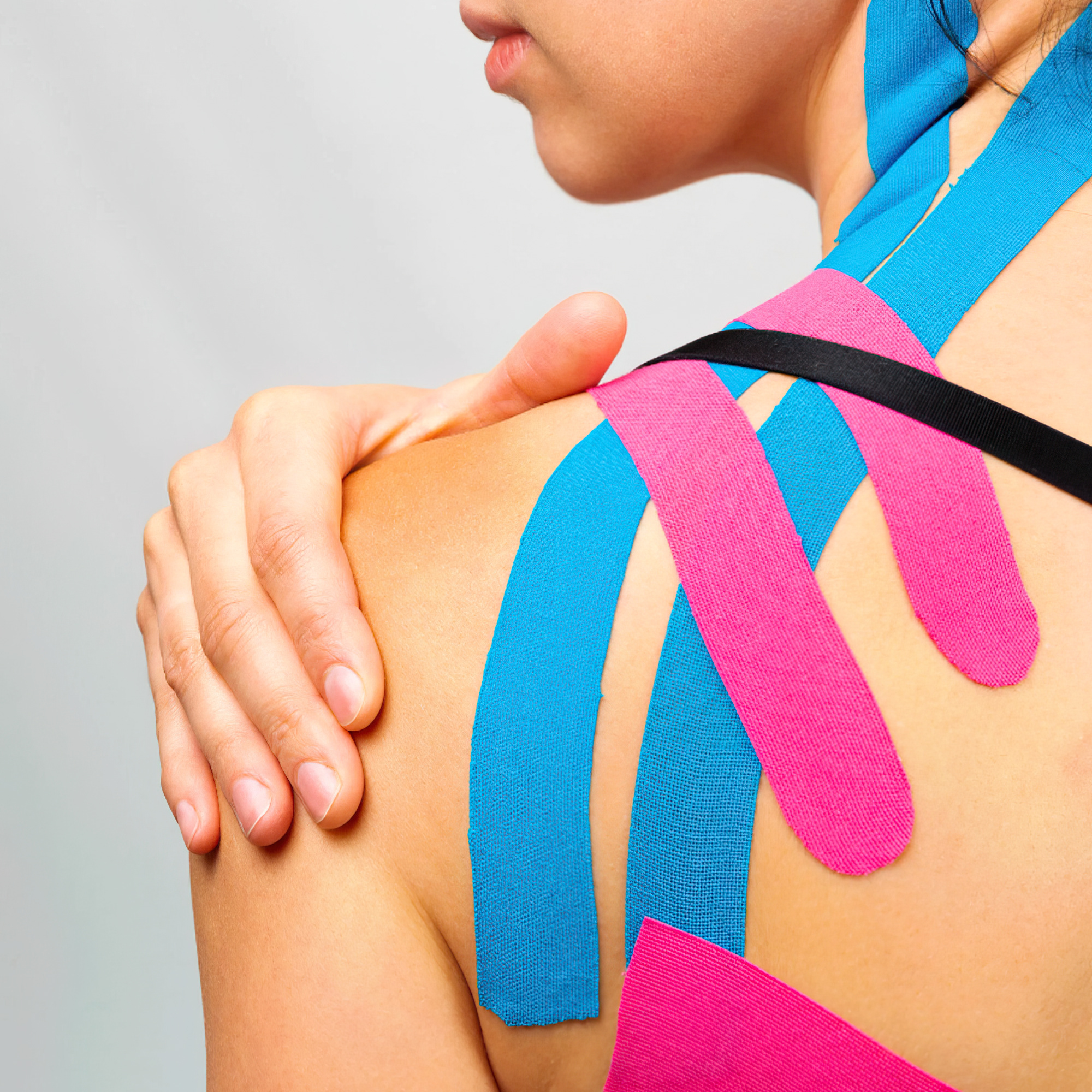 Кінезіо тейпи Kinesiology tape, 2см х 5м ∙ Еластичний пластир – тейп для тіла, спини та шиї в рулоні - мініатюра 4