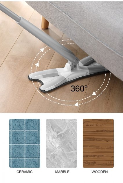 Швабра з віджимом X-Type ∙ Інноваційна швабра - ледарка - мініатюра 8