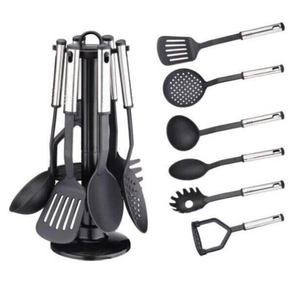 Набір кухонного приладдя Edenberg EB-3606, 7 предметів ∙ Аксесуари для приготування їжі, з підставкою - мініатюра 3