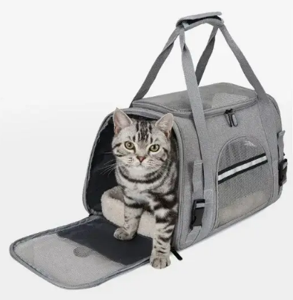 Сумка - переноска для домашніх тварин ∙ Будиночок з віконцями для транспортування кішок, собак, кролів - мініатюра 5