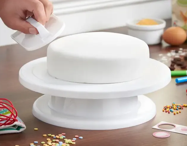 Обертовна підставка для декорування торта Cake Turntable, 28 см - мініатюра 2