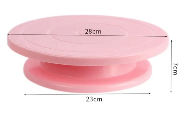 Обертовна підставка для декорування торта Cake Turntable, 28 см - мініатюра 5