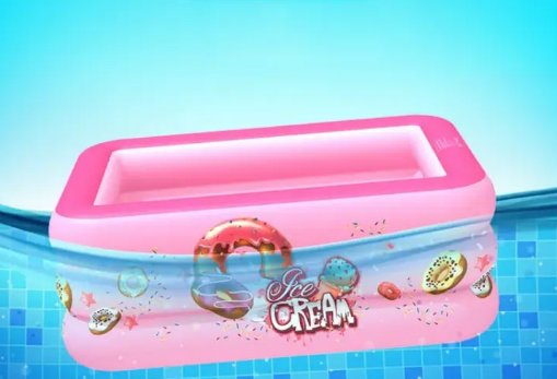 Портативний надувний басейн для дітей, 120 х 85 х 35 см - мініатюра 4