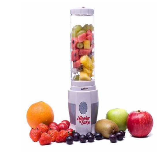 Блендер - шейкер Shake n Take для коктейлів та смузі ∙ Портативний шейкер зі склянкою, 300 мл