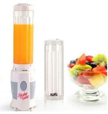 Блендер - шейкер Shake n Take для коктейлів та смузі ∙ Портативний шейкер зі склянкою, 500 мл