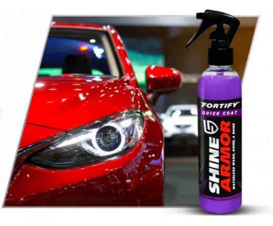 Поліроль для кузова авто Shine Armor ∙ Засіб від подряпин з серветкою - мікрофібра для полірування в комплекті, 236 мл - мініатюра 2