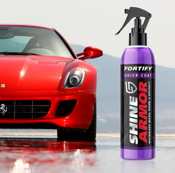 Поліроль для кузова авто Shine Armor ∙ Засіб від подряпин з серветкою - мікрофібра для полірування в комплекті, 236 мл - мініатюра 3