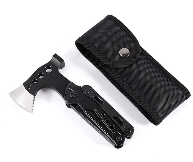 Кишеньковий Мультитул Kni-fe Ax-e Ham-mer Camping 15-in-1 багатофункціональний інструмент для виживання в поході, риболовлі, полювання, туризму, кемпінгу - мініатюра 3