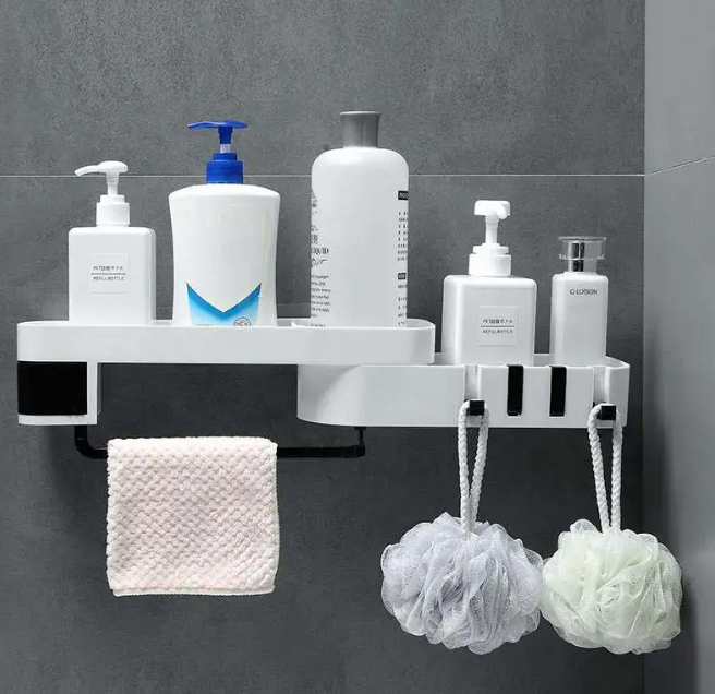 Поворотна кутова полиця - органайзер для ванної кімнати XL-159 - мініатюра 7