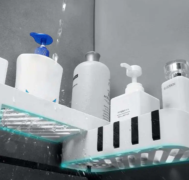 Поворотна кутова полиця - органайзер для ванної кімнати XL-159 - мініатюра 8