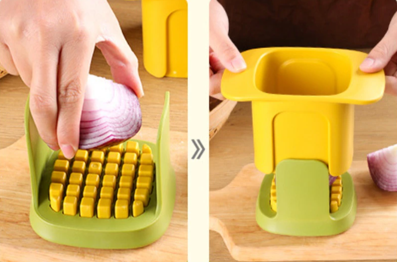 Багатофункціональний подрібнювач овочів Овочерізка – чоппер для нарізання картоплі фрі та овочів соломкою - мініатюра 4