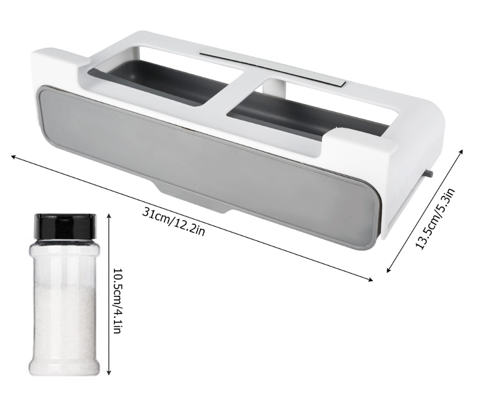 Навісний органайзер для спецій Under-shelf Spice Rack Набір баночок – спецівниць, 6 шт. - мініатюра 3